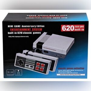 Mini Game Anniversary Edition Entertainment System - Black and Gray